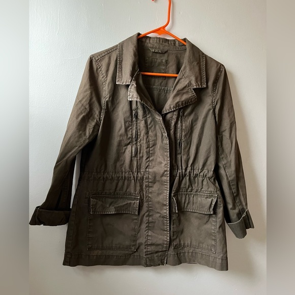 Army green spring utility jacket - Picture 2 of 7